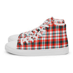 Plaid Tartan Men High Top Sneakers Clan Renton Plaid Converse High Tops Sneakers, Converse Christmas Sneakers