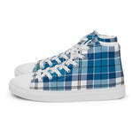 Plaid Tartan Men High Top Sneakers Clan Robertson Plaid Converse High Tops Sneakers, Converse Christmas Sneakers