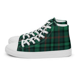 Plaid Tartan Men High Top Sneakers Clan Ross Hunting Modern Plaid Converse High Tops Sneakers, Converse Christmas Sneakers
