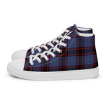 Plaid Tartan Men High Top Sneakers Clan Rutherford Hunting Plaid Converse High Tops Sneakers, Converse Christmas Sneakers