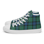Plaid Tartan Men High Top Sneakers Clan Sinclair Hunting Ancient Plaid Converse High Tops Sneakers, Converse Christmas Sneakers