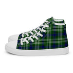 Plaid Tartan Men High Top Sneakers Clan Spottiswood Plaid Converse High Tops Sneakers, Converse Christmas Sneakers