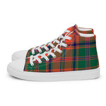 Plaid Tartan Men High Top Sneakers Clan Stewart of Appin Ancient Plaid Converse High Tops Sneakers, Converse Christmas Sneakers