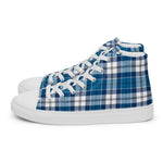Plaid Tartan Men High Top Sneakers Clan Strathclyde District Plaid Converse High Tops Sneakers, Converse Christmas Sneakers