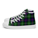 Plaid Tartan Men High Top Sneakers Clan Sutherland Modern Plaid Converse High Tops Sneakers, Converse Christmas Sneakers