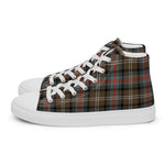 Plaid Tartan Men High Top Sneakers Clan Sutherland Weathered Plaid Converse High Tops Sneakers, Converse Christmas Sneakers