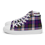 Scotstee Shop - Scotstee Shop Plaid Tartan High Top Sneakers Clan MacDonald Dress Modern Plaid Converse High Tops Sneakers, Converse Christmas Sneakers