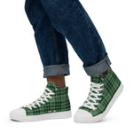 Scotstee Shop - Scotstee Shop Plaid Tartan High Top Sneakers Clan MacDonald Lord Of The Isles Plaid Converse High Tops Sneakers, Converse Christmas Sneakers