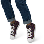 Scotstee Shop - Scotstee Shop Plaid Tartan High Top Sneakers Clan MacDonald Modern Plaid Converse High Tops Sneakers, Converse Christmas Sneakers