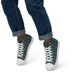 Scotstee Shop - Scotstee Shop Plaid Tartan High Top Sneakers Clan MacDonell Of Glengarry Ancient Plaid Converse High Tops Sneakers, Converse Christmas Sneakers