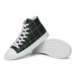 Scotstee Shop - Scotstee Shop Plaid Tartan High Top Sneakers Clan MacDonell of Glengarry Plaid Converse High Tops Sneakers, Converse Christmas Sneakers