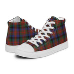 Scotstee Shop - Scotstee Shop Plaid Tartan High Top Sneakers Clan MacDuff Hunting Modern Plaid Converse High Tops Sneakers, Converse Christmas Sneakers