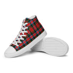 Scotstee Shop - Scotstee Shop Plaid Tartan High Top Sneakers Clan MacDuff Modern Plaid Converse High Tops Sneakers, Converse Christmas Sneakers