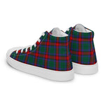 Tartan Men High Top Shoes Clan Jardine Dress Plaid Converse High Tops Sneakers, Converse Christmas Sneakers Plaid High Top Shoes For Men