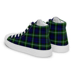 Tartan Men High Top Shoes Clan Lamont Modern Plaid Converse High Tops Sneakers, Converse Christmas Sneakers Plaid High Top Shoes For Men