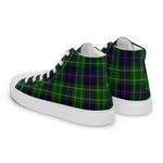Tartan Men High Top Shoes Clan Leslie Hunting Plaid Converse High Tops Sneakers, Converse Christmas Sneakers Plaid High Top Shoes For Men