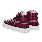 Tartan Men High Top Shoes Clan Little Plaid Converse High Tops Sneakers, Converse Christmas Sneakers Plaid High Top Shoes For Men