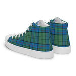 Tartan Men High Top Shoes Clan Lockhart Plaid Converse High Tops Sneakers, Converse Christmas Sneakers Plaid High Top Shoes For Men