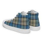 Tartan Men High Top Shoes Clan Napier Ancient Plaid Converse High Tops Sneakers, Converse Christmas Sneakers Plaid High Top Shoes For Men