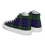 Tartan Men High Top Shoes Clan Newman Plaid Converse High Tops Sneakers, Converse Christmas Sneakers Plaid High Top Shoes For Men
