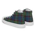Tartan Men High Top Shoes Clan Nicolson Hunting Ancient Plaid Converse High Tops Sneakers, Converse Christmas Sneakers Plaid High Top Shoes For Men