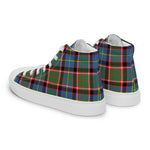 Tartan Men High Top Shoes Clan Norvel Plaid Converse High Tops Sneakers, Converse Christmas Sneakers Plaid High Top Shoes For Men