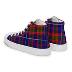 Tartan Men High Top Shoes Clan Trotter Plaid Converse High Tops Sneakers, Converse Christmas Sneakers Plaid High Top Shoes For Men