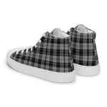 Tartan Men High Top Shoes Clan Troup Plaid Converse High Tops Sneakers, Converse Christmas Sneakers Plaid High Top Shoes For Men