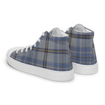 Tartan Men High Top Shoes Clan Tweedie Plaid Converse High Tops Sneakers, Converse Christmas Sneakers Plaid High Top Shoes For Men