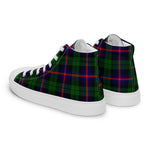 Tartan Men High Top Shoes Clan Urquhart Modern Plaid Converse High Tops Sneakers, Converse Christmas Sneakers Plaid High Top Shoes For Men