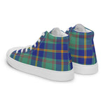 Tartan Men High Top Shoes Clan US Marine Plaid Converse High Tops Sneakers, Converse Christmas Sneakers Plaid High Top Shoes For Men