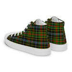 Plaid Tartan Men High Top Sneakers Clan Walkinshaw Plaid Converse High Tops Sneakers, Converse Christmas Sneakers