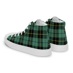 Plaid Tartan Men High Top Sneakers Clan Wallace Ancient Plaid Converse High Tops Sneakers, Converse Christmas Sneakers