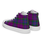 Plaid Tartan Men High Top Sneakers Clan Wardlaw Plaid Converse High Tops Sneakers, Converse Christmas Sneakers