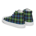 Plaid Tartan Men High Top Sneakers Clan Watson Ancient Plaid Converse High Tops Sneakers, Converse Christmas Sneakers
