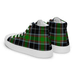 Plaid Tartan Men High Top Sneakers Clan Webster Plaid Converse High Tops Sneakers, Converse Christmas Sneakers