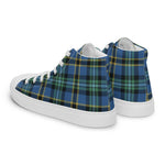 Plaid Tartan Men High Top Sneakers Clan Weir Ancient Plaid Converse High Tops Sneakers, Converse Christmas Sneakers