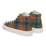 Plaid Tartan Men High Top Sneakers Clan Wilson Plaid Converse High Tops Sneakers, Converse Christmas Sneakers