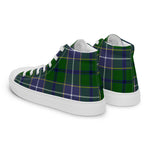 Plaid Tartan Men High Top Sneakers Clan Wishart Hunting Plaid Converse High Tops Sneakers, Converse Christmas Sneakers