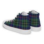 Plaid Tartan Men High Top Sneakers Clan Wood Plaid Converse High Tops Sneakers, Converse Christmas Sneakers