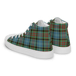 Plaid Tartan Men High Top Sneakers Clan Paisley Plaid Converse High Tops Sneakers, Converse Christmas Sneakers