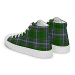 Plaid Tartan Men High Top Sneakers Clan Pringle Plaid Converse High Tops Sneakers, Converse Christmas Sneakers