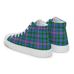 Plaid Tartan Men High Top Sneakers Clan Ralston Plaid Converse High Tops Sneakers, Converse Christmas Sneakers