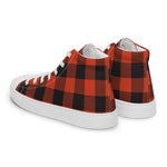 Plaid Tartan Men High Top Sneakers Clan Rob Roy MacGregor Ancient Plaid Converse High Tops Sneakers, Converse Christmas Sneakers