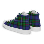Plaid Tartan Men High Top Sneakers Clan Robertson Hunting Modern Plaid Converse High Tops Sneakers, Converse Christmas Sneakers