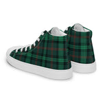 Plaid Tartan Men High Top Sneakers Clan Ross Hunting Modern Plaid Converse High Tops Sneakers, Converse Christmas Sneakers