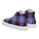 Plaid Tartan Men High Top Sneakers Clan Rutherford Plaid Converse High Tops Sneakers, Converse Christmas Sneakers