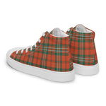 Plaid Tartan Men High Top Sneakers Clan Scott Ancient Plaid Converse High Tops Sneakers, Converse Christmas Sneakers