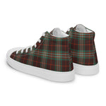 Plaid Tartan Men High Top Sneakers Clan Scott Brown Ancient Plaid Converse High Tops Sneakers, Converse Christmas Sneakers