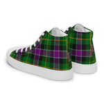 Plaid Tartan Men High Top Sneakers Clan Selkirk Plaid Converse High Tops Sneakers, Converse Christmas Sneakers